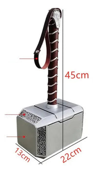 Martillo de Thor Mjölnir – 45 cm Tamaño Real | Cosplay de Alta Calidad