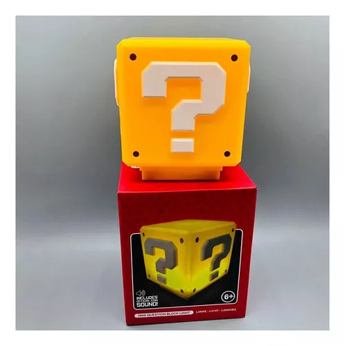 Lámpara Cubo LED Mario Bros – Con Sonido | Luz Gamer Nintendo Decorativa