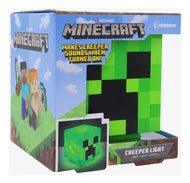 Lámpara LED Cabeza de Creeper – Minecraft | Recargable por USB