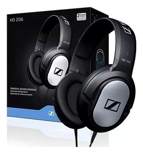 Auriculares Sennheiser HD 206 – Audio Estéreo de Alta Fidelidad | Color Plata