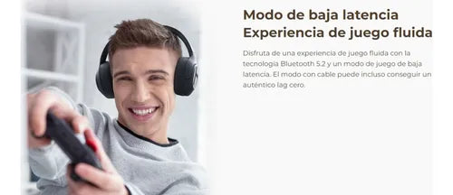 Haylou S35 ANC – Audífonos Inalámbricos Gamer con Diadema, Cancelación de Ruido y Cable Auxiliar