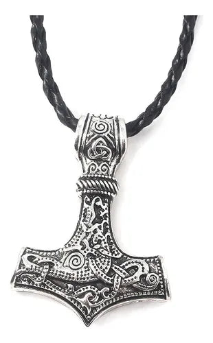 Collar Martillo de Thor – Amuleto Vikingo Retro Unisex | Moda Nórdica Hombre/Mujer