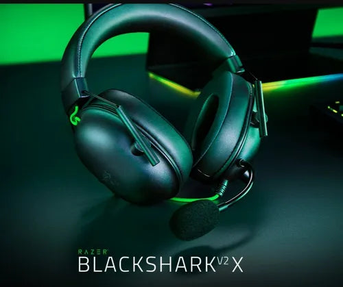 Audífonos Gamer Razer BlackShark V2 X – Color Negro | Sonido Envolvente y Micrófono Pro