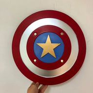 Escudo Capitán América 1:1 – 45 cm Goma Dura | Cosplay Realista Color Rojo