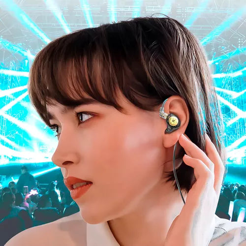 Audífonos In-Ear KZ EDX Pro con Micrófono – Blanco Cristal
