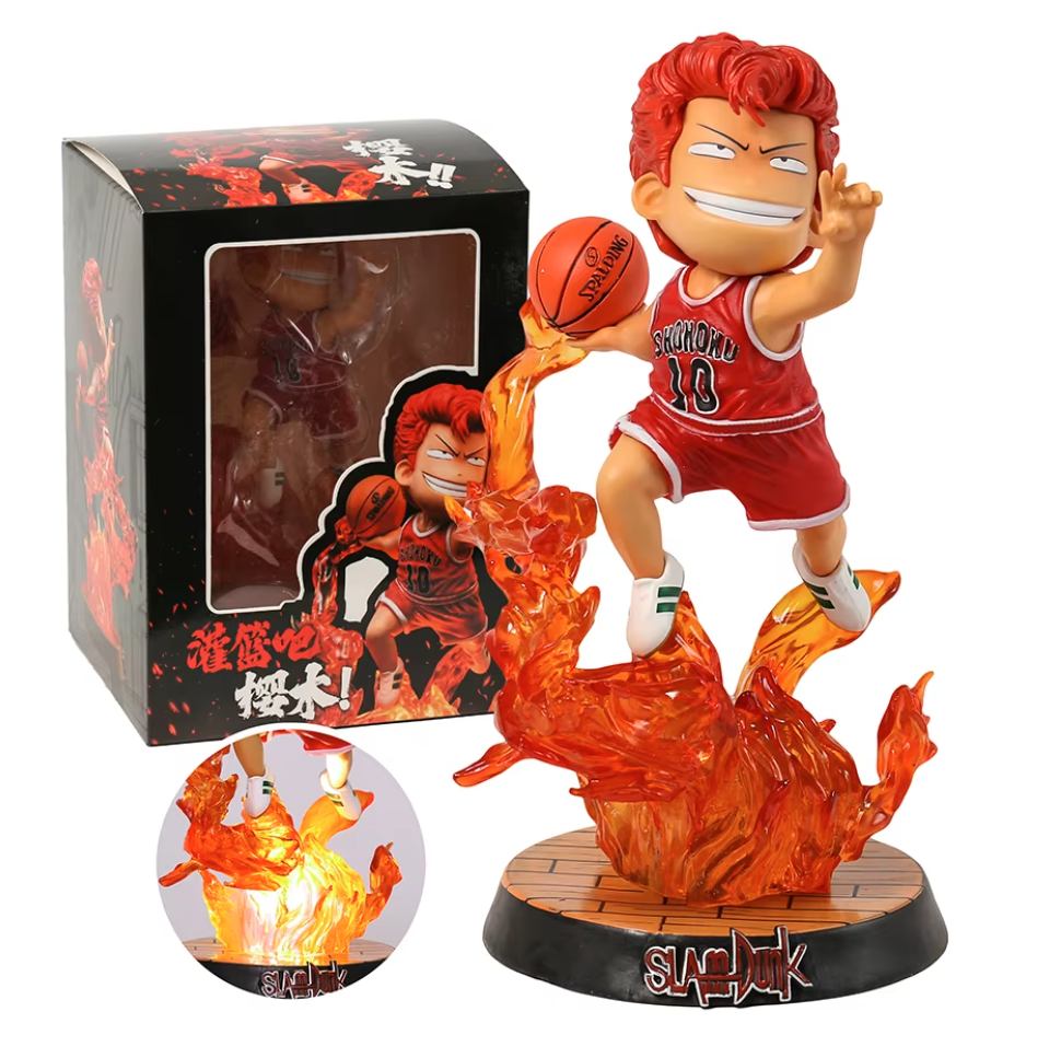Figura Slam Dunk Hanamichi Basquetbol Anime 20cm Con Luz
