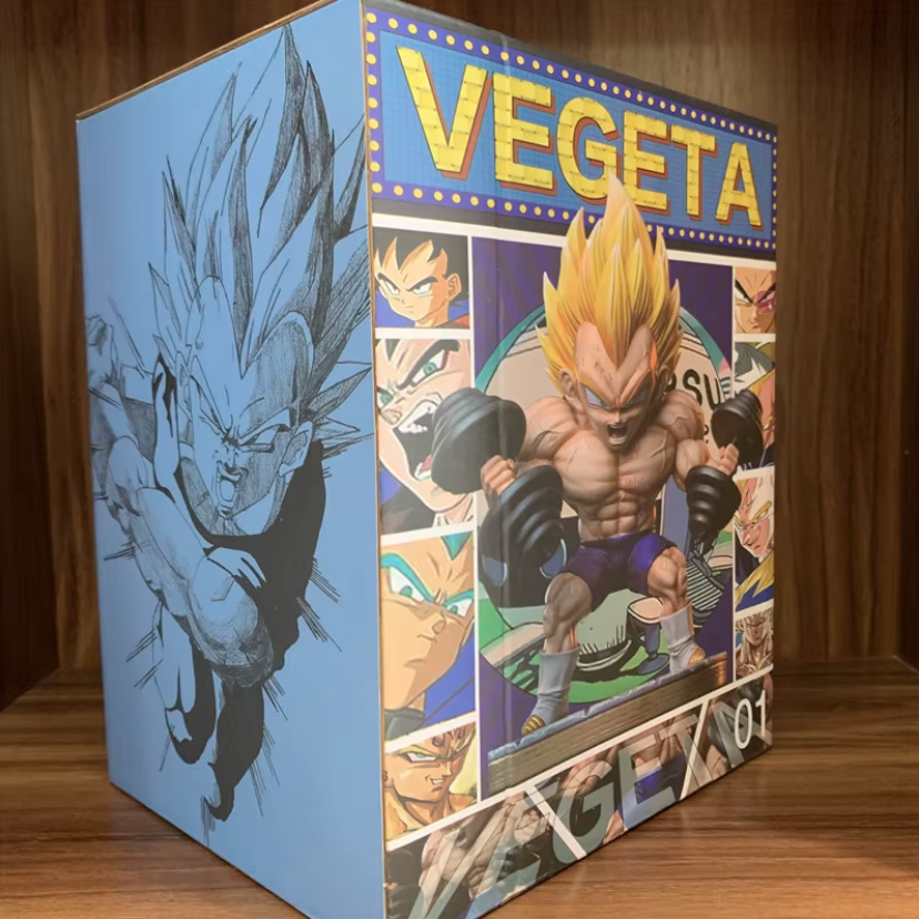 Figura De Dragon Ball Z Vegeta Musculoso Gym Gimnasio 16cm
