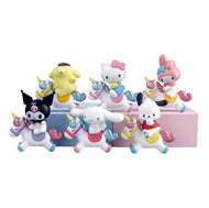 Set 6 Figuras Kuromi Melody Hello Kitty Pochacco En Poni