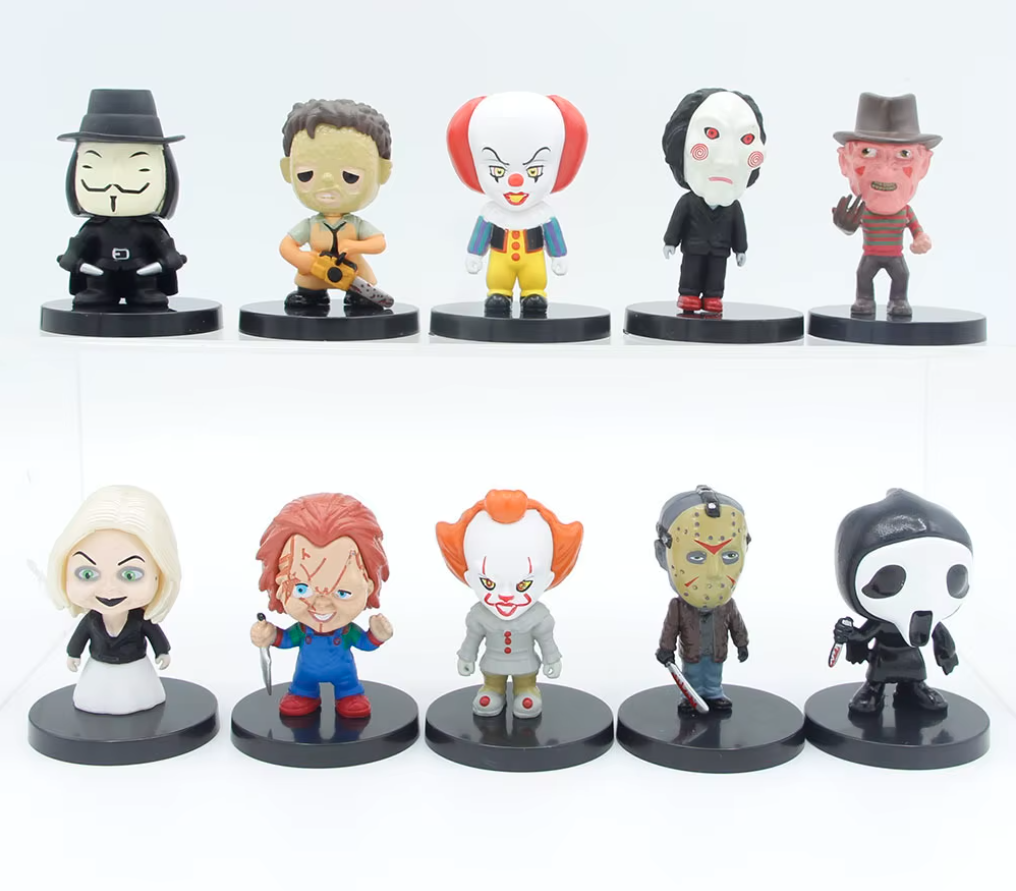 Set Figuras Terror Chucky Saw It Freddy Jason Texas