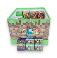 Pack 3 Llaveros Sorpresa Acrilico Minecraft Steve