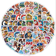 50 Stickers Decorativo Adorno Paw Patrol / Autoadhesivo