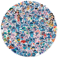 50 Stickers Lilo Y Stitch Aprueba De Agua Calcomania Vinilo