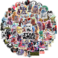 50 Stickers Star Wars Etiquetas Autoadhesivas Impermeable