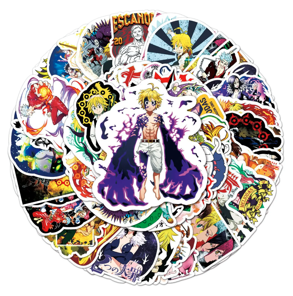 50 Stickers Seven Deadly Sins - Los Siete Pecados Capitales