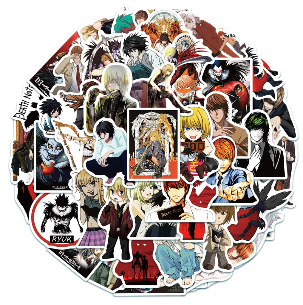 50 Stickers Dead Note Light / Calcomania / Autoadhesivo