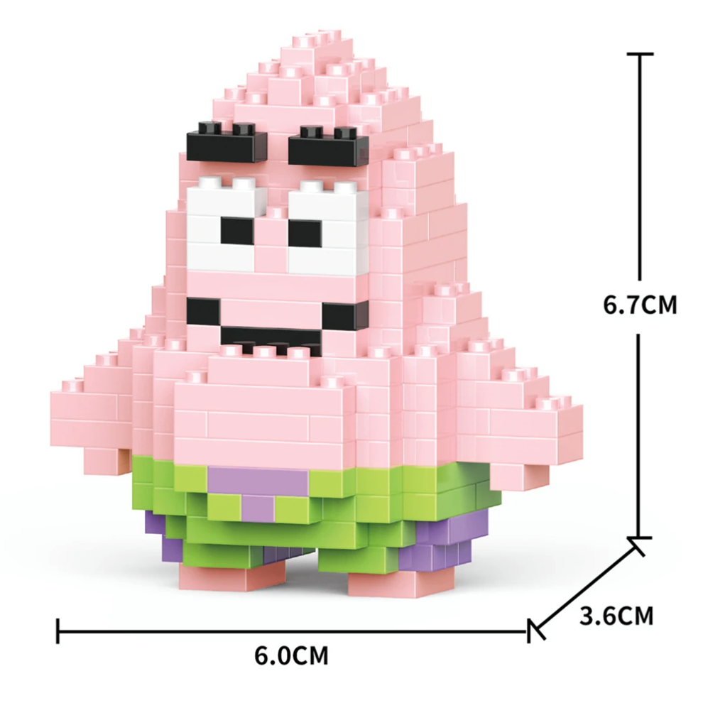Mini Bloques Armables Patricio Estrella – Figura 3D sin caja