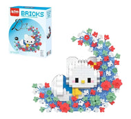 Mini Bloques Armables Kitty Luna – Figura 3D caja