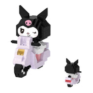 Mini Bloques Armables Kuromi En Moto – Figura 3D sin caja