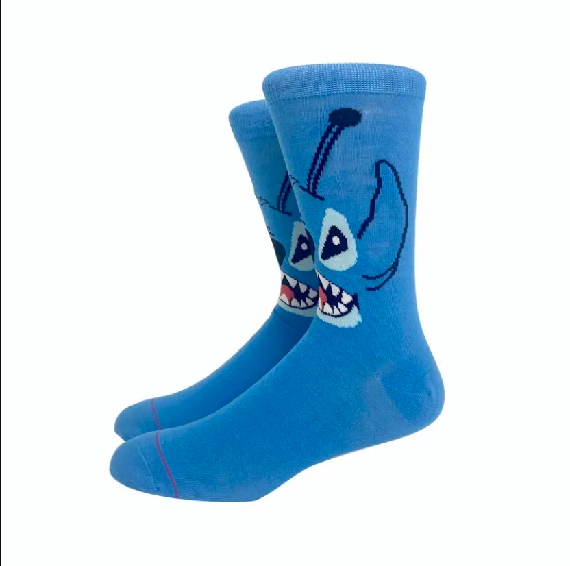 Calcetines Stitch Caricatura Dibujo Anime