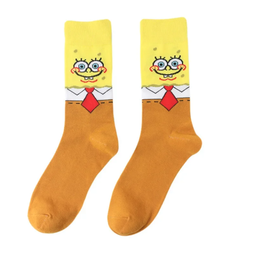 Calcetines Bob Esponja M2 Caricatura Dibujo Anime