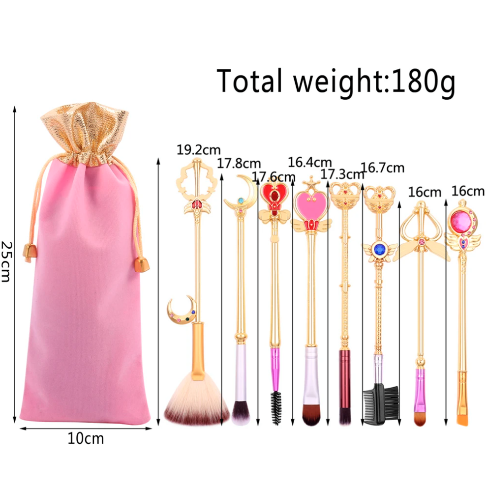 Set De Maquillaje Sailor Moon (brochas + Estuche)