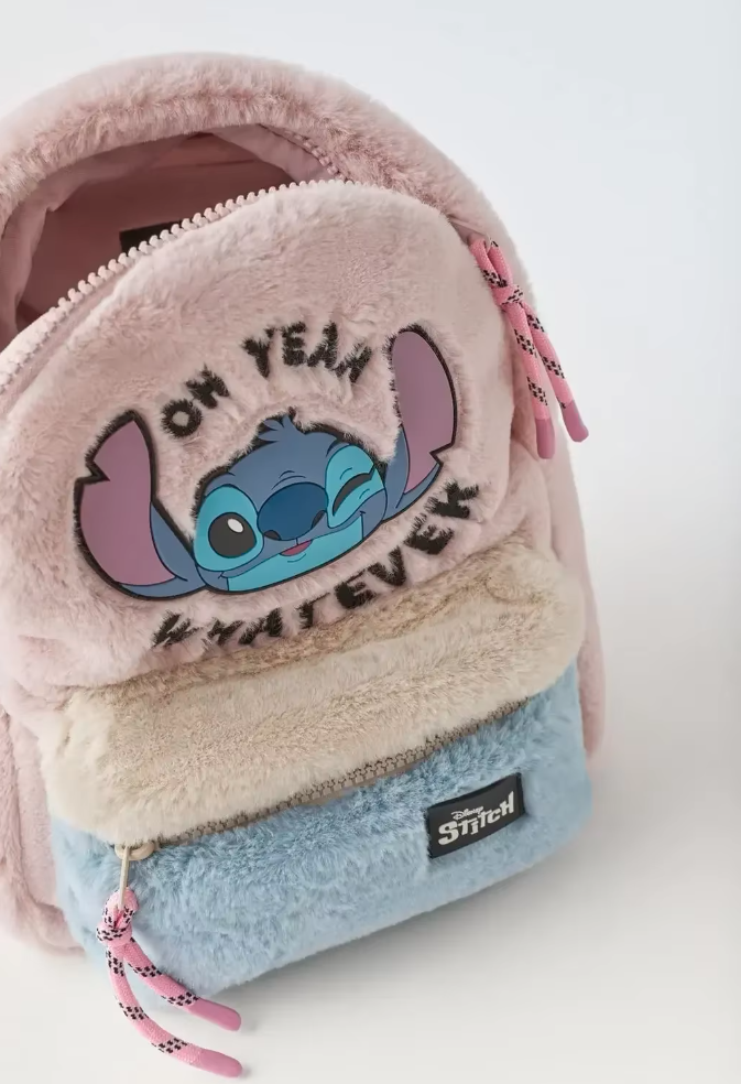 Mochila De Felpa Stitch Lilo & Stitch De Paseo