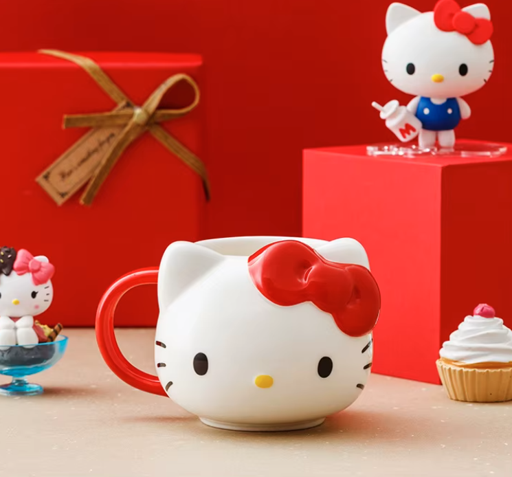 Taza Tazon Hello Kitty 3d / 475 Ml Con Caja Kawaii