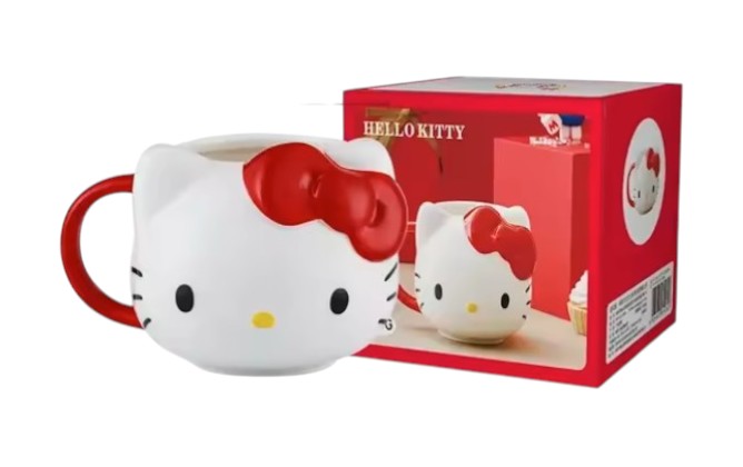 Taza Tazon Hello Kitty 3d / 475 Ml Con Caja Kawaii