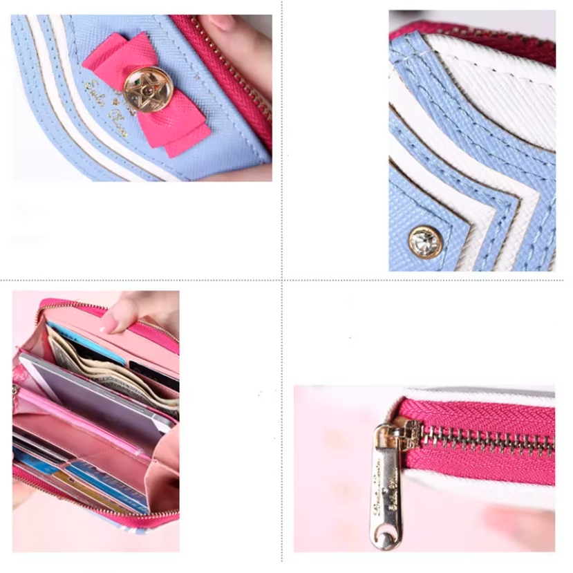 Billetera Sailor Moon Monedero Porta Documentos Kawaii