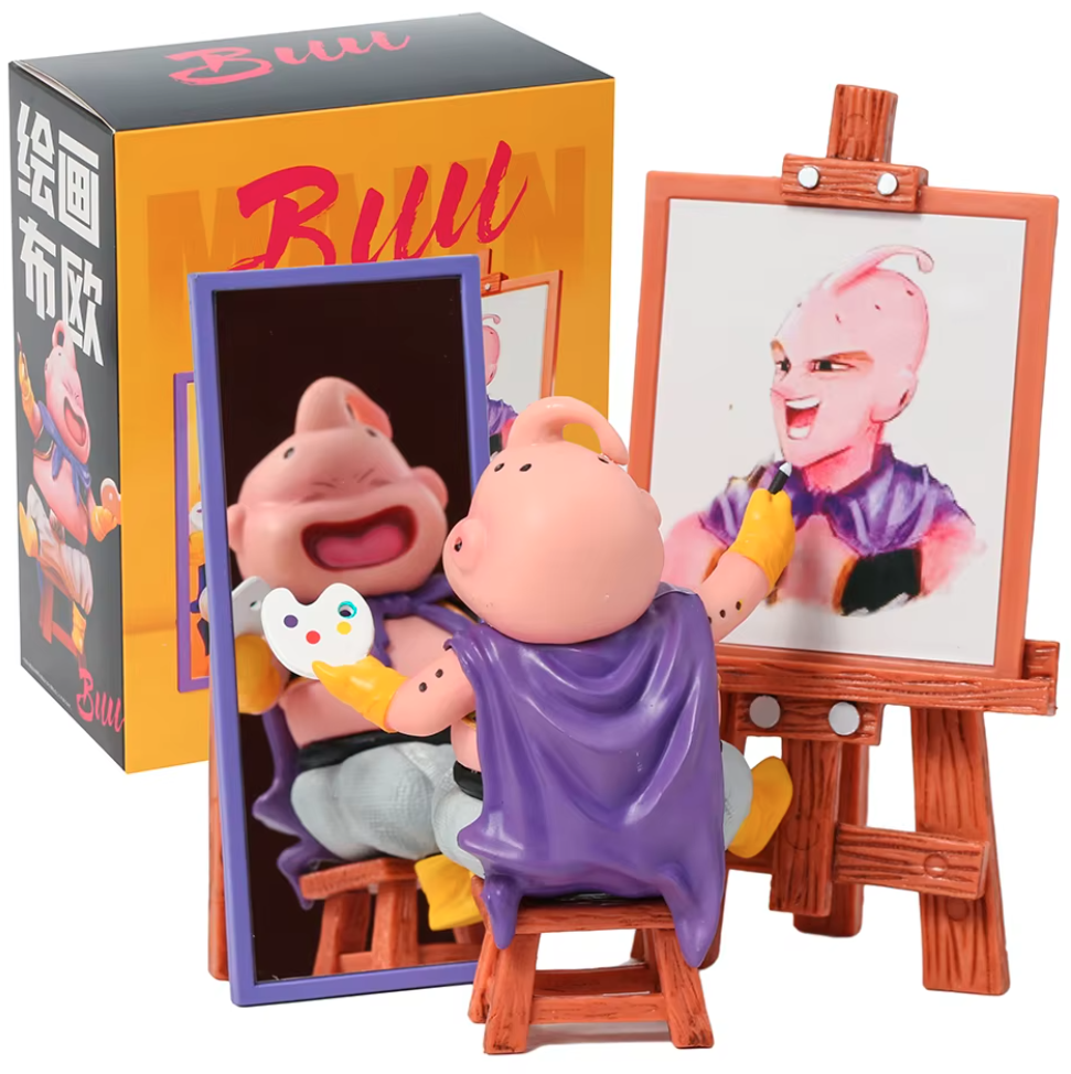 Figura Majin Buu Artista Pintor Dragon Ball + Accesorios