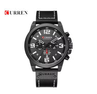 Reloj Curren 8314 Hombre Elegante Pulsera Cuero Cuarzo Cronógrafo