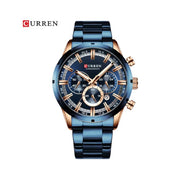 Reloj Hombre Curren 8355 Elegante Cuarzo Pulsera Metal Lujo
