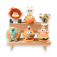 Set 6 Figuras Juguete Bob Esponja Cangreburger 7cm