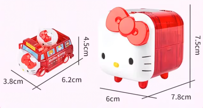1 Figura Vehiculo Sorpresa Para Sanrio Hello Kitty