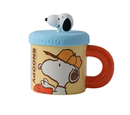 Taza Snoopy 360ml De Cafe Te Kawaii Con Tapa Kawai