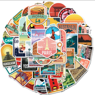 50 Stickers Ciudades Viajes / Calcomania / Autoadhesivo