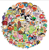 50 Stickers Cartoon Network / Nick Dibujos Animados Clasicos