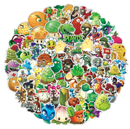 50 Stickers Decorativo Plantas Vs Zombies Pegatina