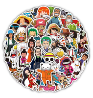 50 Stickers One Piece Anime Zoro Luffy Impermeable