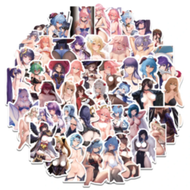 Set 50 Stickers Anime H Adulto +18 Sexy Waifu / Calcomania