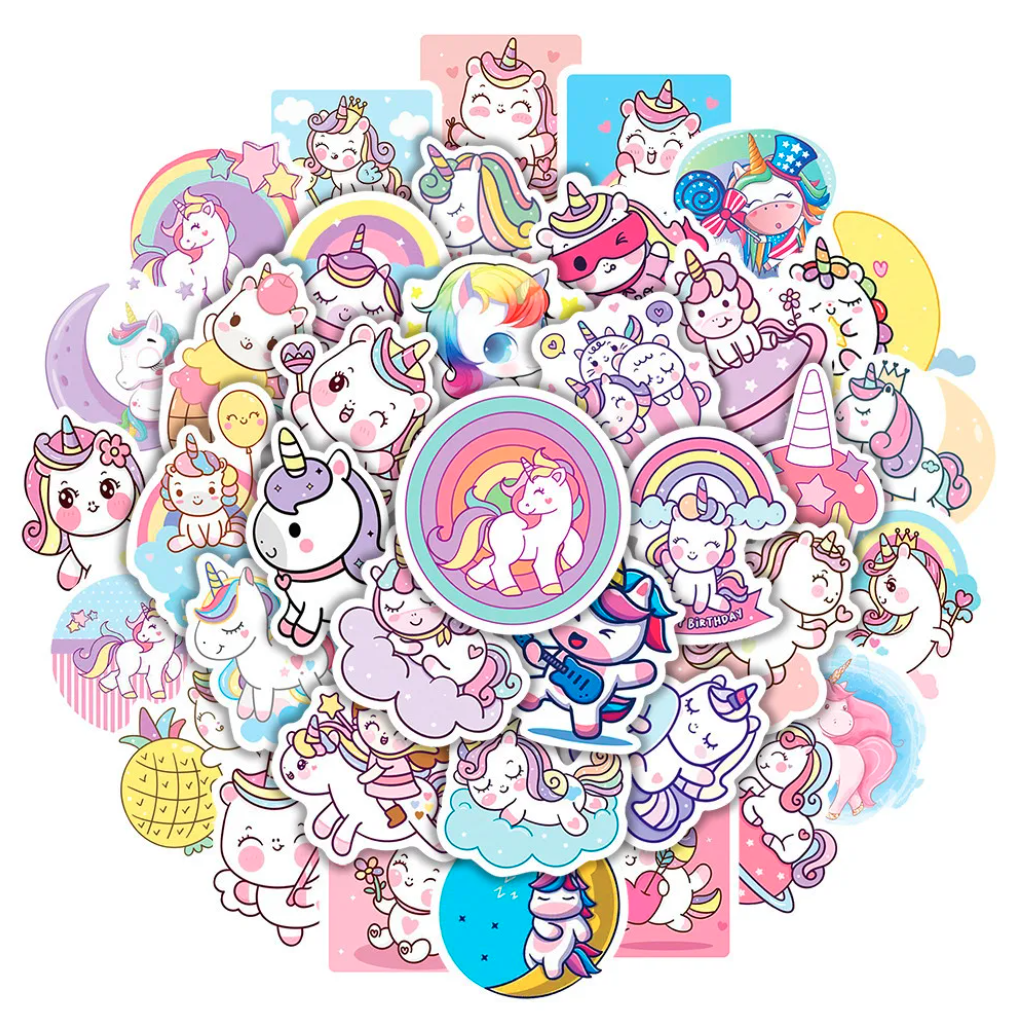 50 Stickers Pony Poni Kawaii Calcomania Niña Princesa