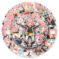 50 Stickers Anime Spy X Family Anya Calcomania Pegatina