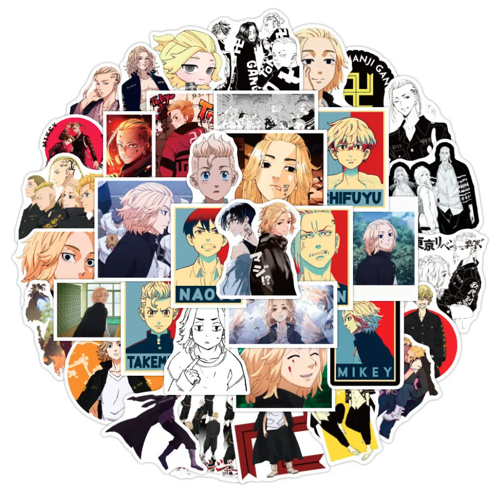50 Stickers Tokio Revengers  / Calcomania / Autoadhesivo