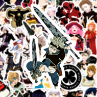 50 Stickers Black Clover Trevol Negro / Calcomania
