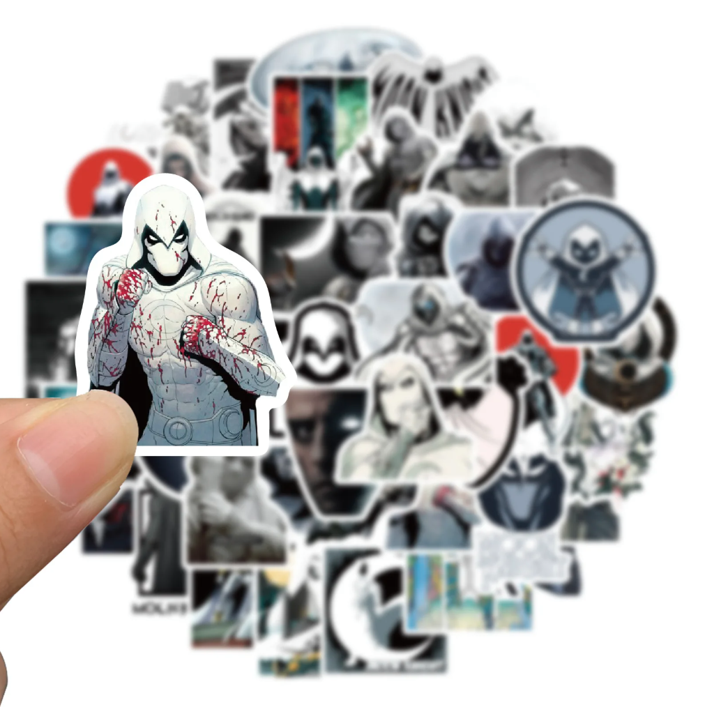 50 Stickers De Moon Knight - Pegatina Marvel Disney Heroes