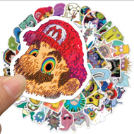 50 Stickers Calcomania / Caricatura Psicodelicas Surtida