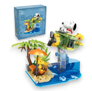 Snoppy Woodstock Armable Mini Bloques Modelo Avion