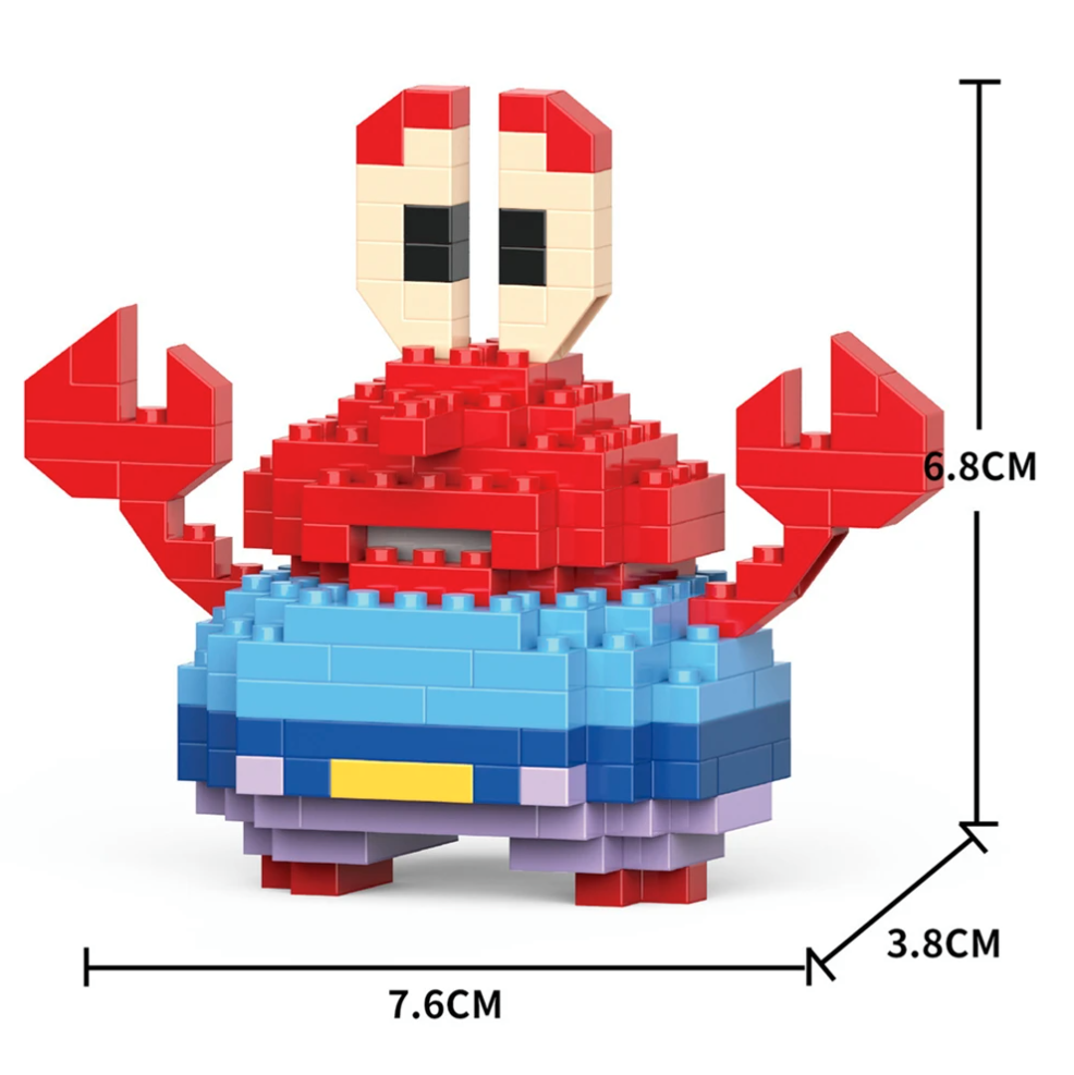 Mini Bloques Armables Don Cangrejo – Figura 3D sin caja