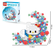 Mini Bloques Armables Kitty Luna – Figura 3D caja
