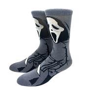 Calcetines Ghost Scream Face Caricatura Dibujo Anime